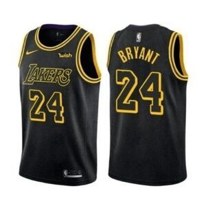 💋💋Lakers #24 Kobe Bryant Black Mamba Jersey💋